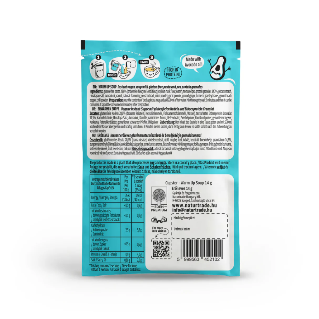 Muzli - Cupster Instant Supa clara energizanta 14g NEW - Rebranded