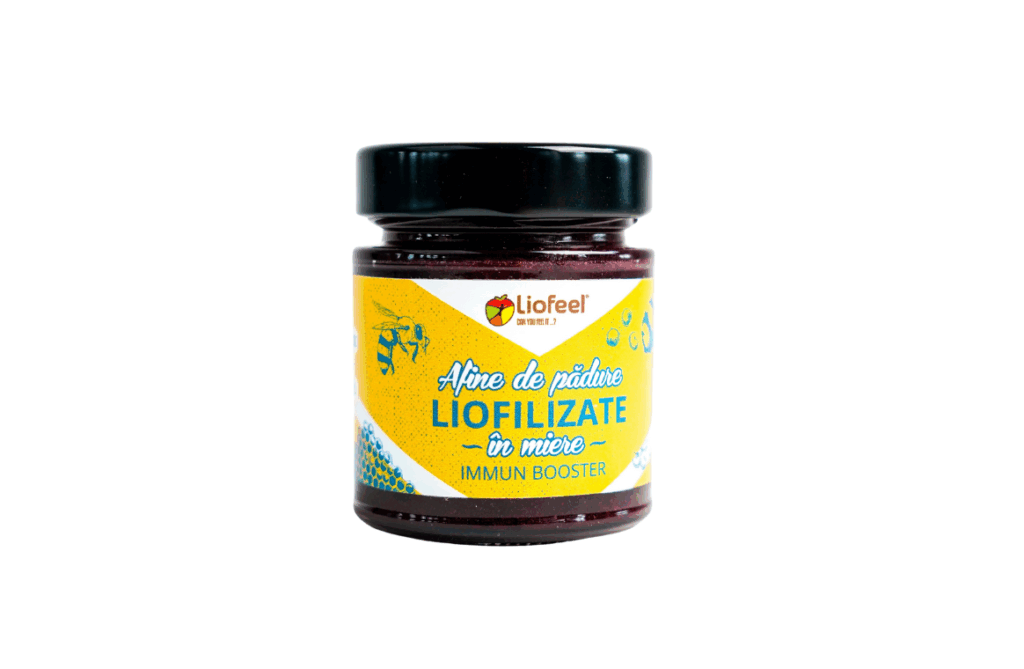 Muzli - Afine de Pădure Liofilizate în miere – Liofeel, 200g